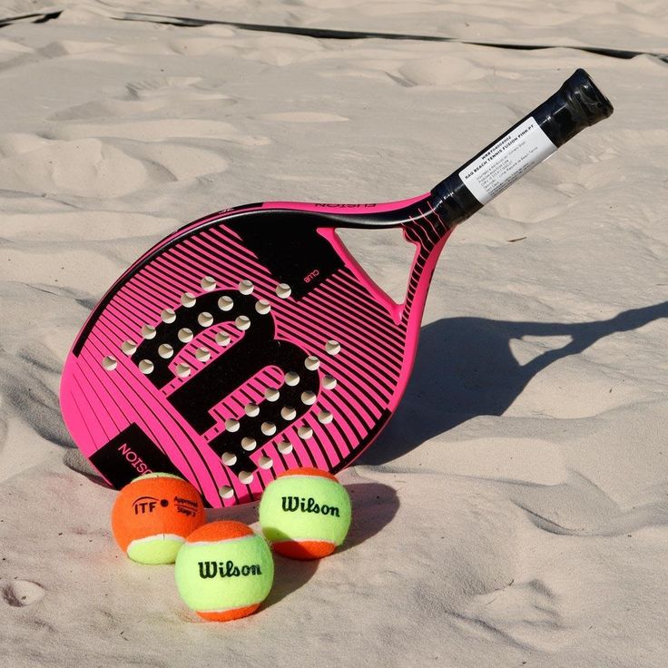 Kit Beach Tennis Wilson Raquete e bolas - Pink+Preto _ Netshoes.jpg